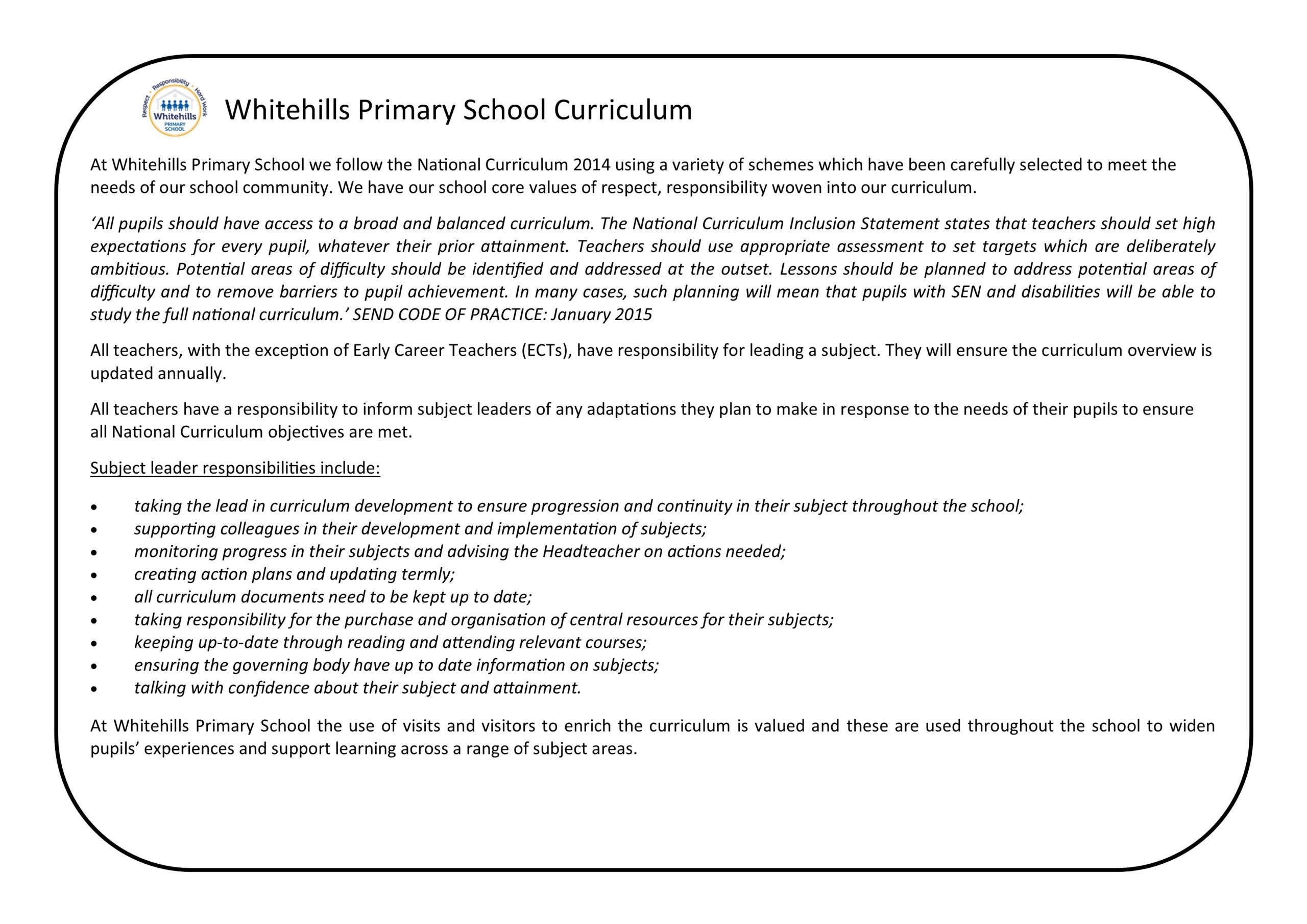 Curriculum Teaching And Learning